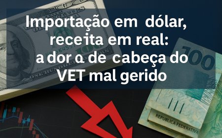 Importação em dólar, receita em real: a dor de cabeça do VET mal gerido