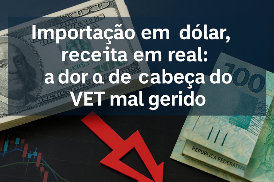 Importação em dólar, receita em real: a dor de cabeça do VET mal gerido