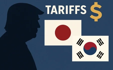 Trump taxa Japão e Coreia em 25 % — dólar dispara; análise GX Capital