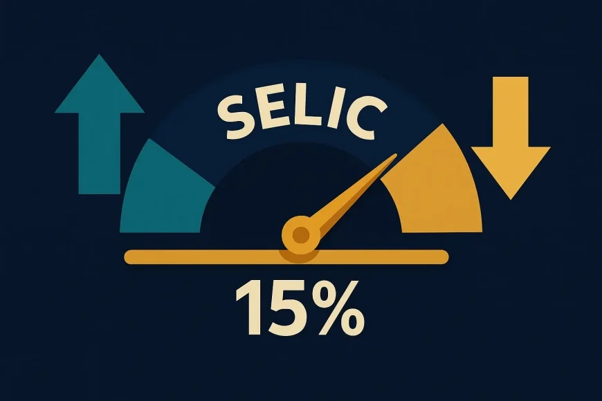 Selic 15 % em 2025: estímulo, freio e taxa neutra — guia completo