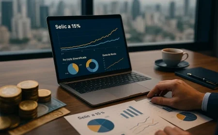 Como investir em 2025 com Selic a 15%: liquidez, renda fixa, IPCA+ e planejamento com IA
