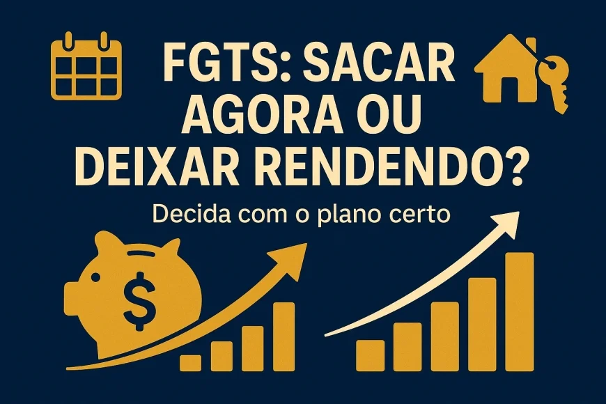 FGTS: sacar agora ou deixar rendendo? O que muda para seu plano financeiro