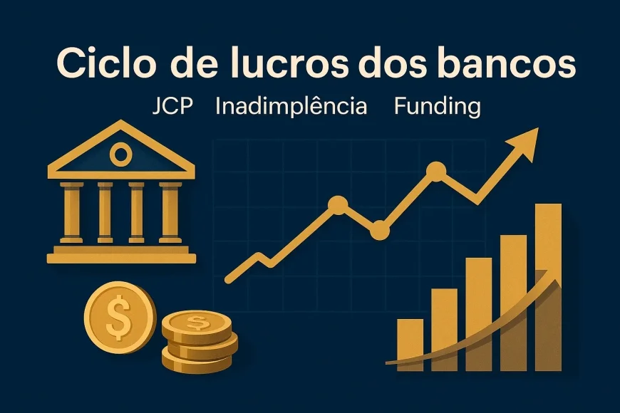 Ciclo de lucros dos bancos: JCP, inadimplência e custo de funding