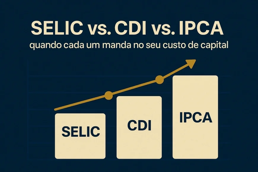SELIC vs. CDI vs. IPCA: quando cada um deles manda no seu custo de capital
