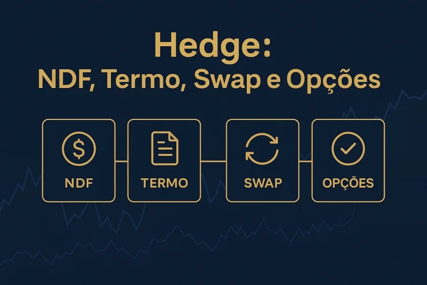 Hedge: NDF, termo, swap e opções — o que muda na prática