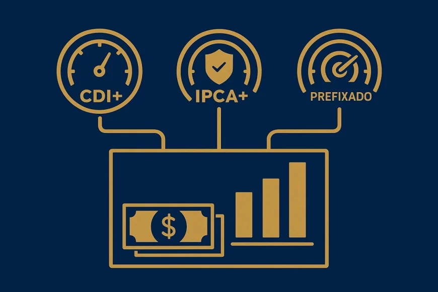 CDI+ vs. IPCA+ vs. prefixado — quando usar cada um e como comparar CET