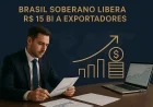 Brasil Soberano libera R$ 15 bi a exportadores