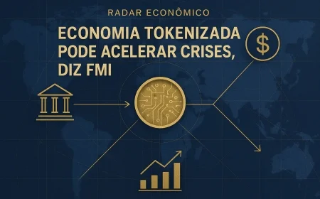Economia tokenizada pode acelerar crises, diz FMI