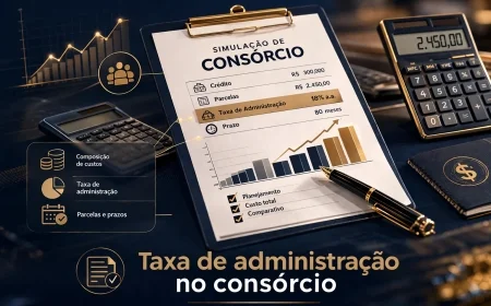 O que é taxa de administração no consórcio e como ela impacta o custo total