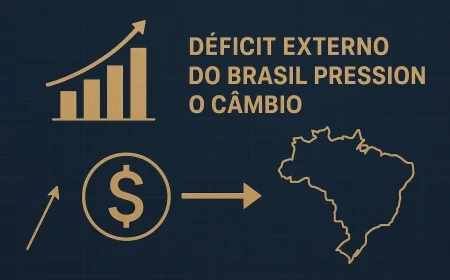 Déficit externo do Brasil pressiona o câmbio