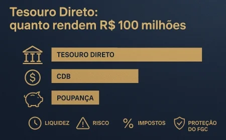 Tesouro Direto: quanto rendem R$ 100 milhões