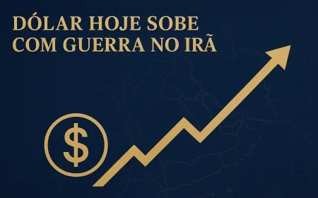 Dólar hoje sobe com guerra no Irã