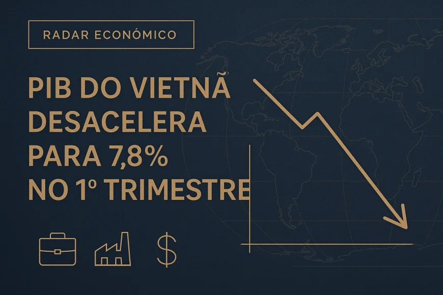 PIB do Vietnã desacelera para 7,8% no 1º trimestre
