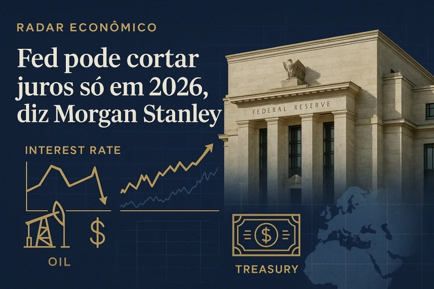 Fed pode cortar juros só em 2026, diz Morgan Stanley