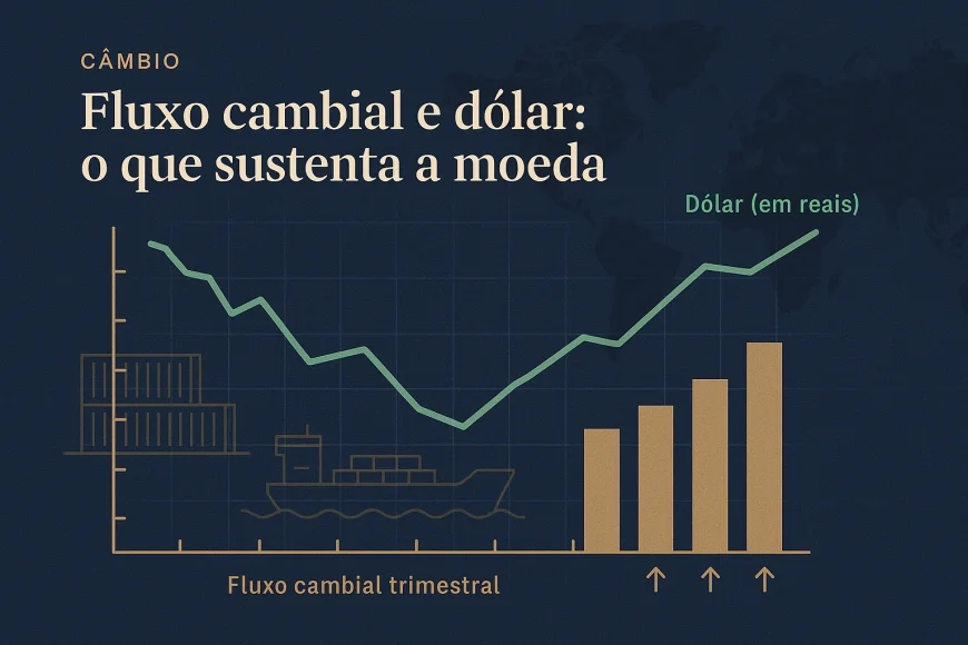 Fluxo cambial e dólar: o que sustenta a moeda