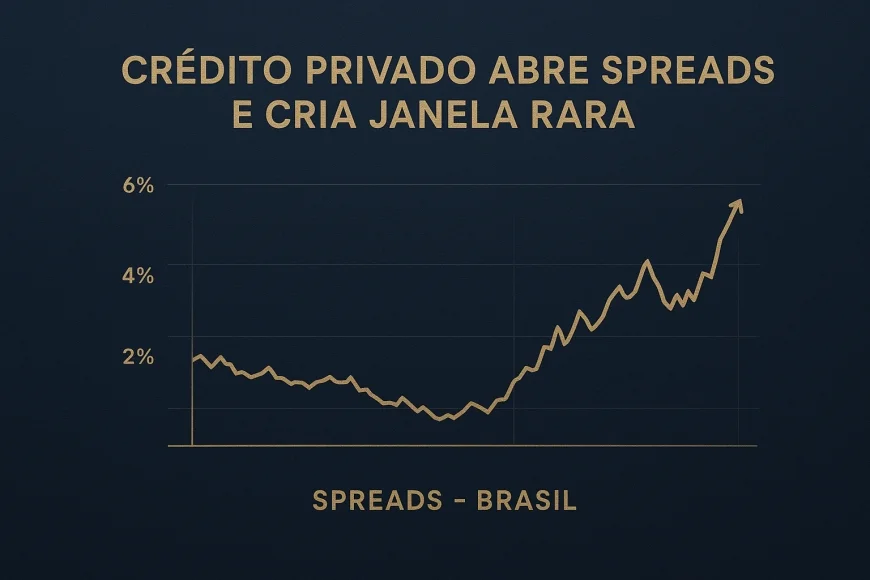 Crédito privado abre spreads e cria janela rara