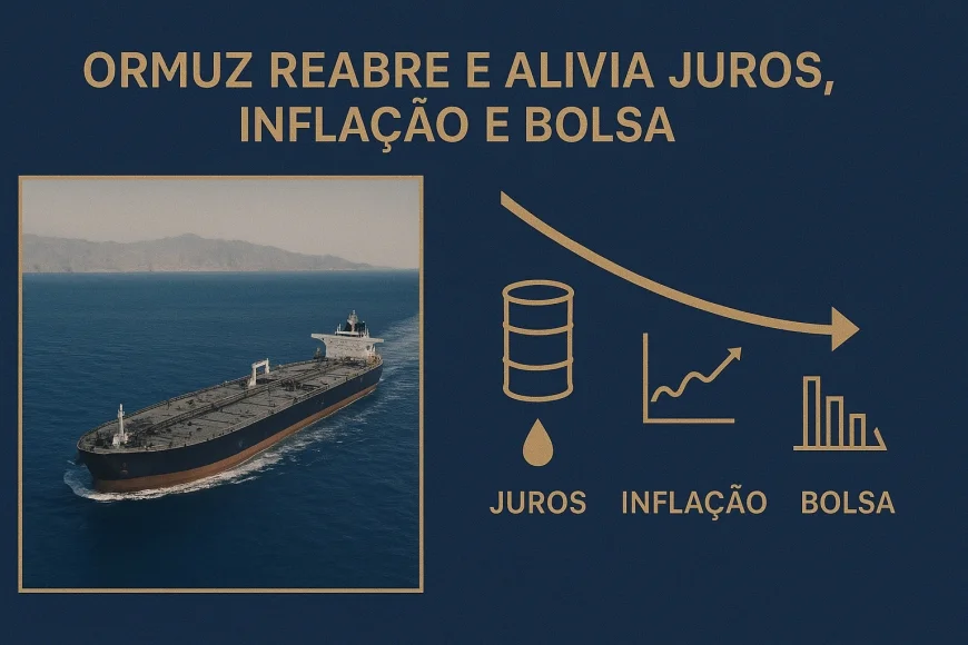 Ormuz reabre e alivia juros, inflação e Bolsa