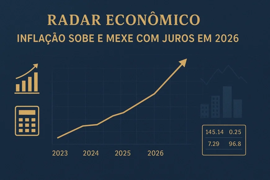 Inflação sobe e mexe com juros em 2026