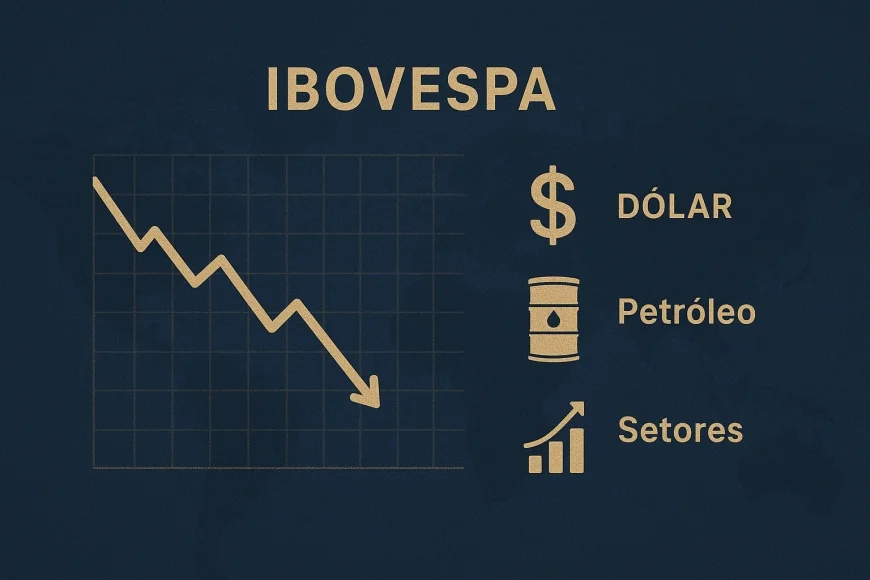 Ibovespa cai com guerra e petróleo