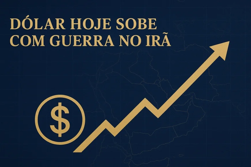 Dólar hoje sobe com guerra no Irã