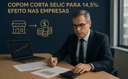 Copom corta Selic para 14,5%: efeito nas empresas