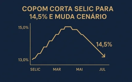 Copom corta Selic para 14,5% e muda cenário