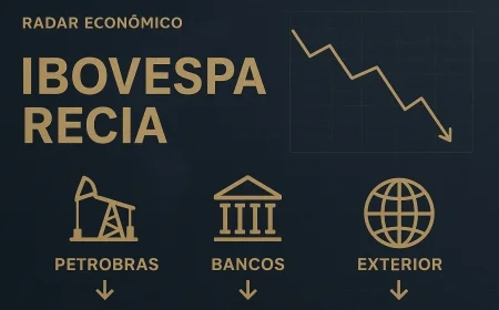 Ibovespa cai com Petrobras, bancos e exterior