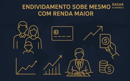 Endividamento sobe mesmo com renda maior
