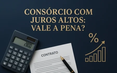 Consórcio com juros altos: vale a pena?
