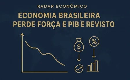 Economia brasileira perde força e PIB é revisto