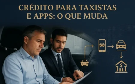 Crédito para taxistas e apps: o que muda