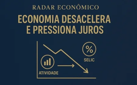 Economia desacelera e pressiona juros