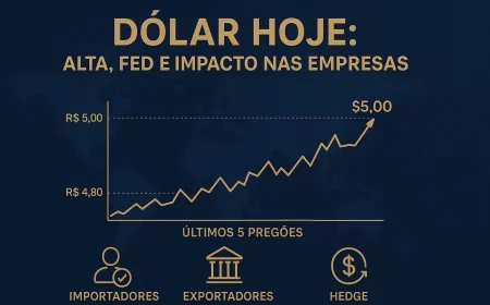 Dólar hoje: alta, Fed e impacto nas empresas