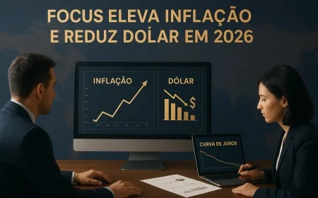 Focus eleva inflação e reduz dólar em 2026