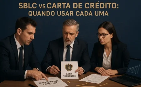 SBLC vs carta de crédito: quando usar cada uma