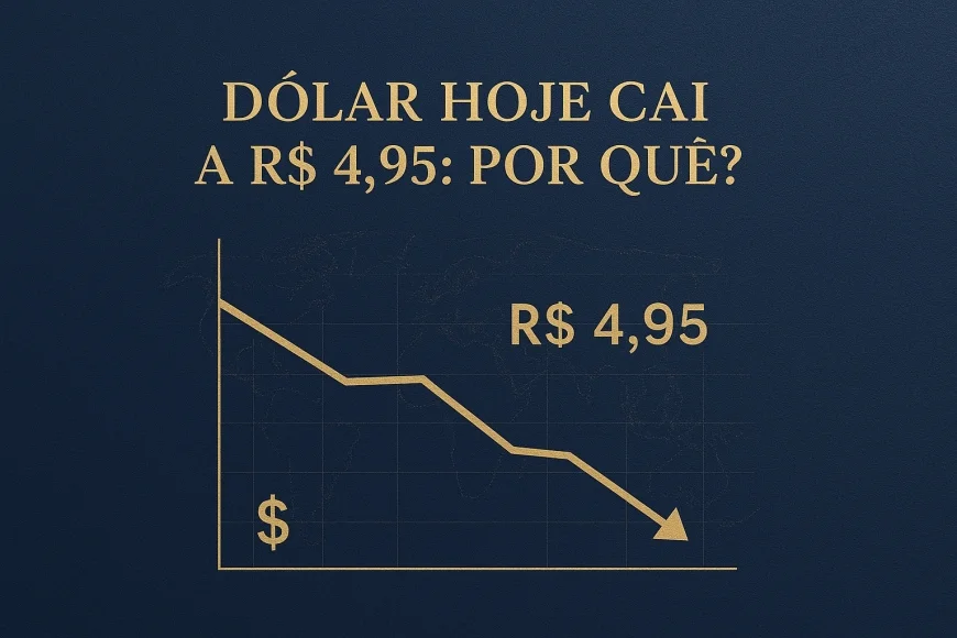 Dólar hoje cai a R$ 4,95: por quê?