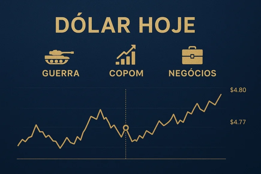Dólar hoje: guerra, Copom e negócios
