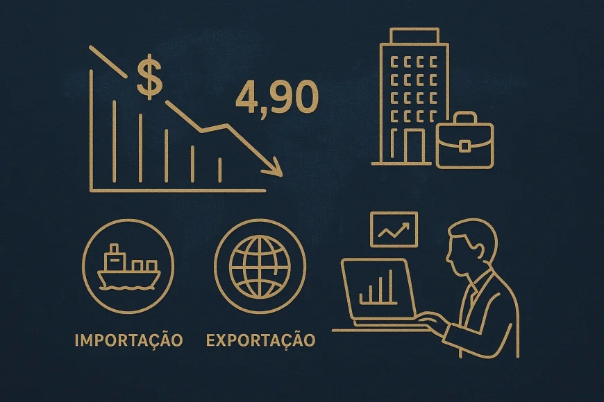 Dólar abaixo de R$ 4,90: impacto nos negócios