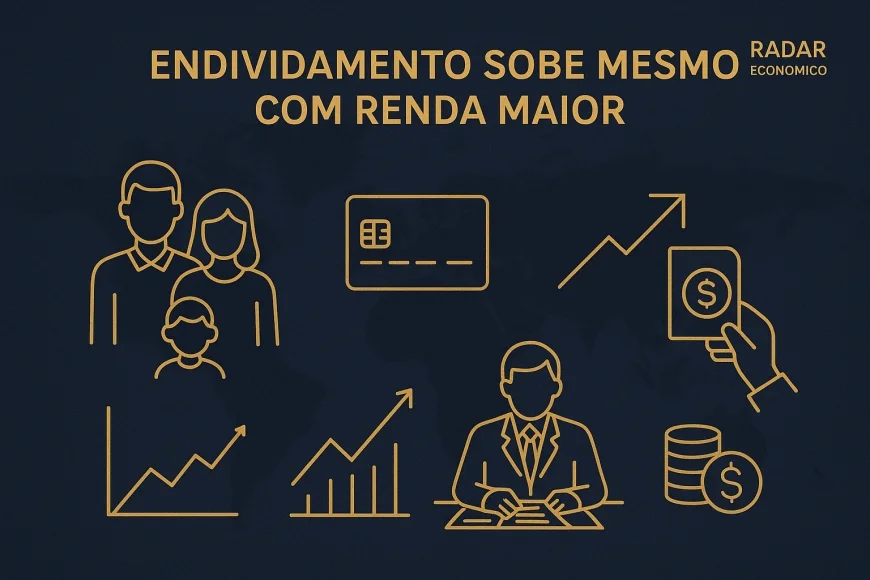 Endividamento sobe mesmo com renda maior