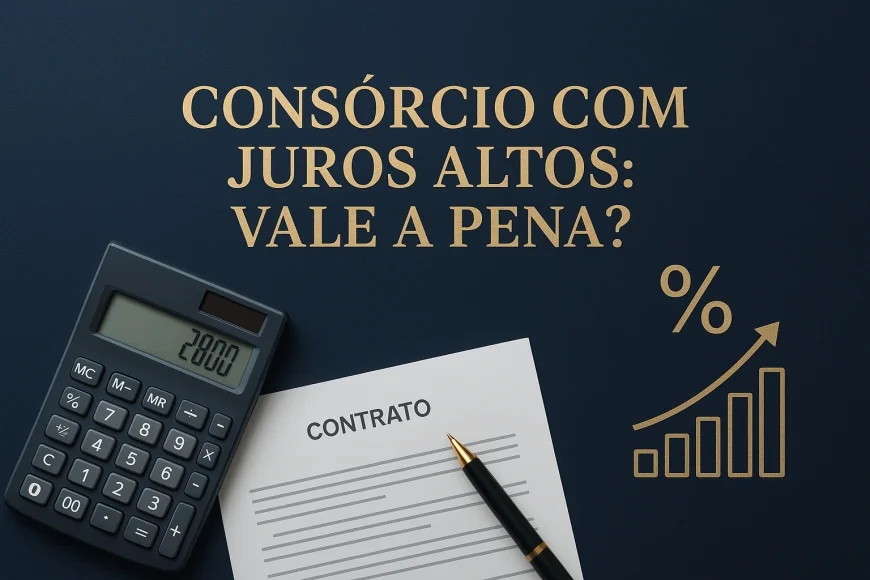Consórcio com juros altos: vale a pena?