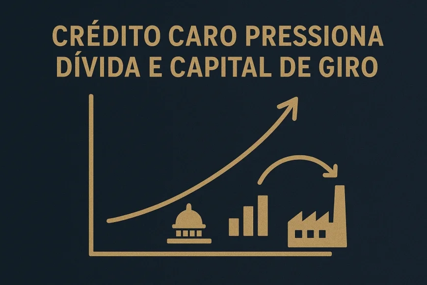Crédito caro pressiona dívida e capital de giro