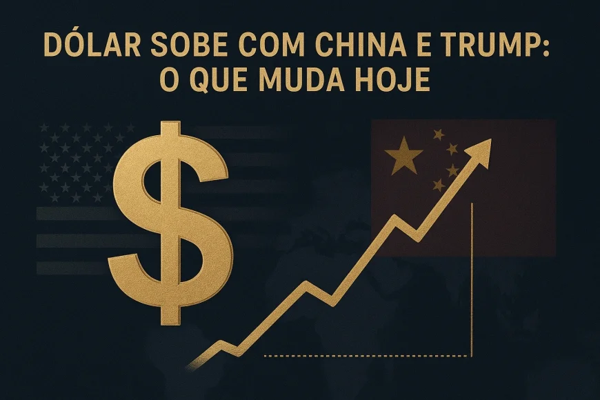 Dólar sobe com China e Trump: o que muda hoje