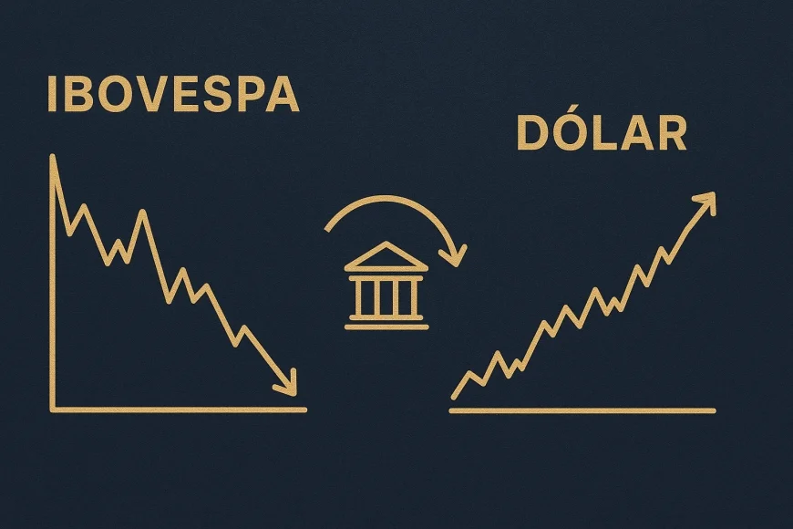 Ibovespa oscila com política e dólar