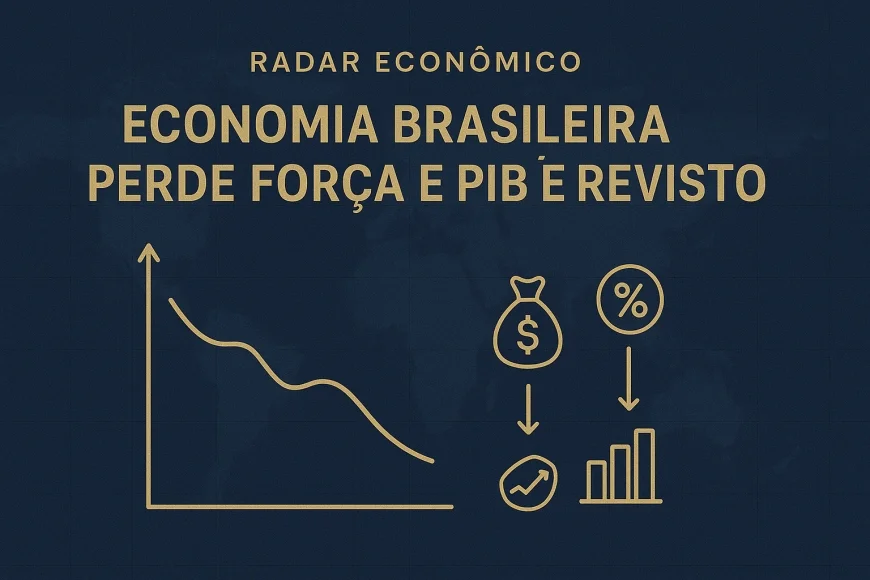 Economia brasileira perde força e PIB é revisto