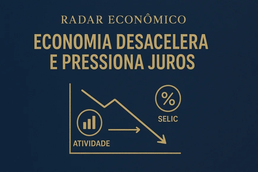 Economia desacelera e pressiona juros