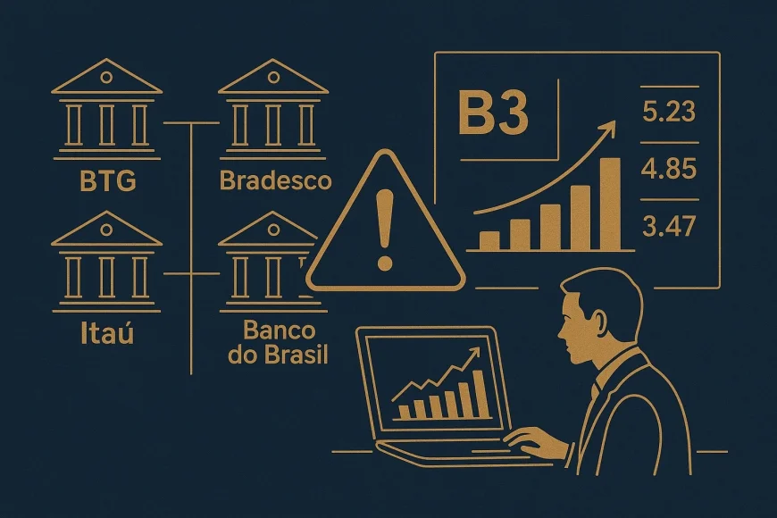 Crédito restritivo: alerta dos bancões na B3