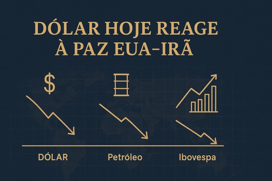 Dólar hoje reage à paz EUA-Irã
