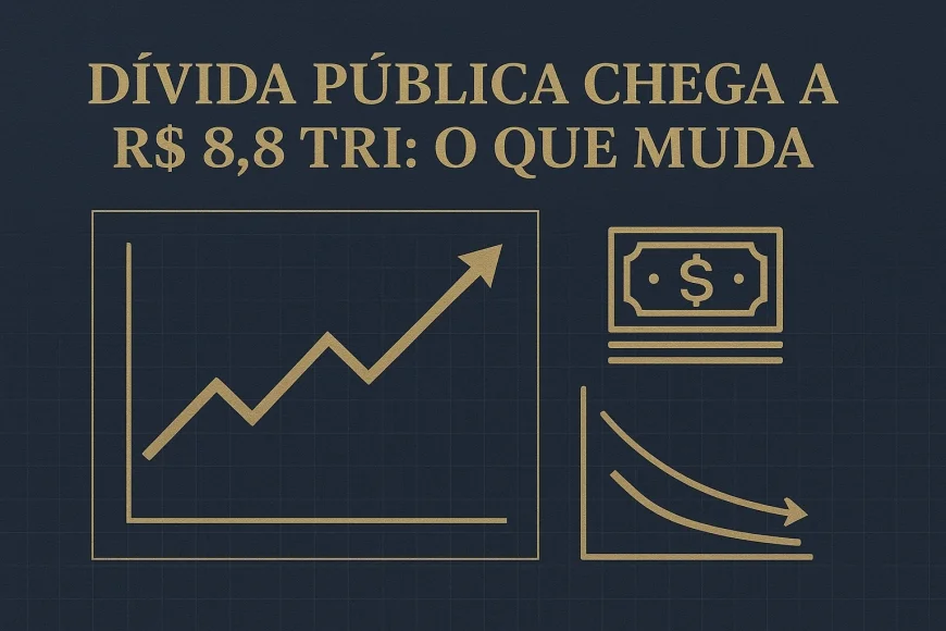 Dívida pública chega a R$ 8,8 tri: o que muda