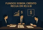 Fundos sobem, crédito recua em R$ 6 bi
