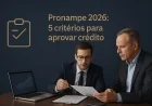 Pronampe 2026: 5 critérios para aprovar crédito